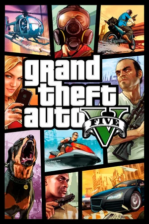 Official Grand Theft Auto V promotional artwork by Rockstar Games