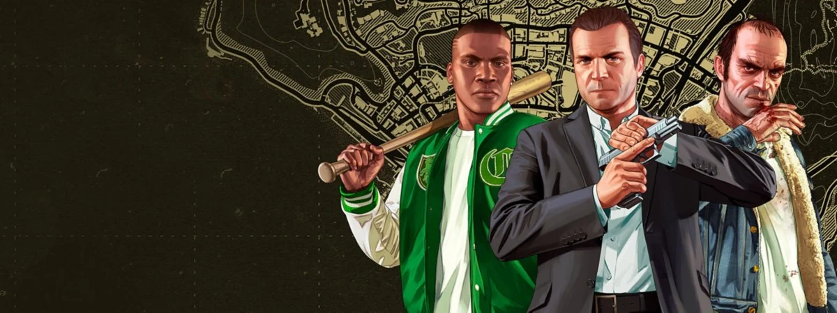 Official Grand Theft Auto V promotional artwork by Rockstar Games