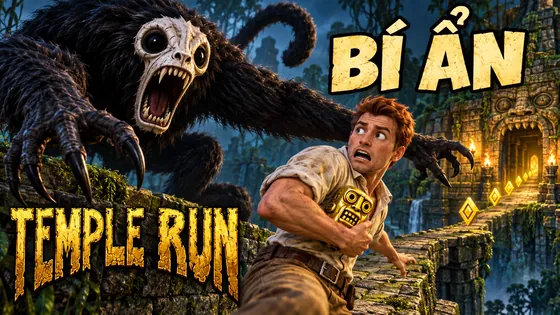Temple Run AI illustration: drawn further ahead.