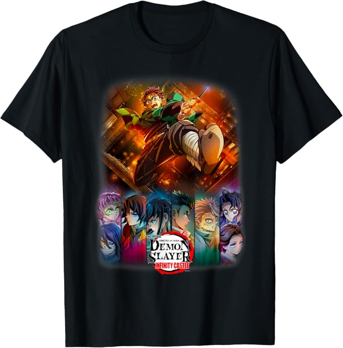 Infinity Castle - Tanjiro Anime Group Poster Tee