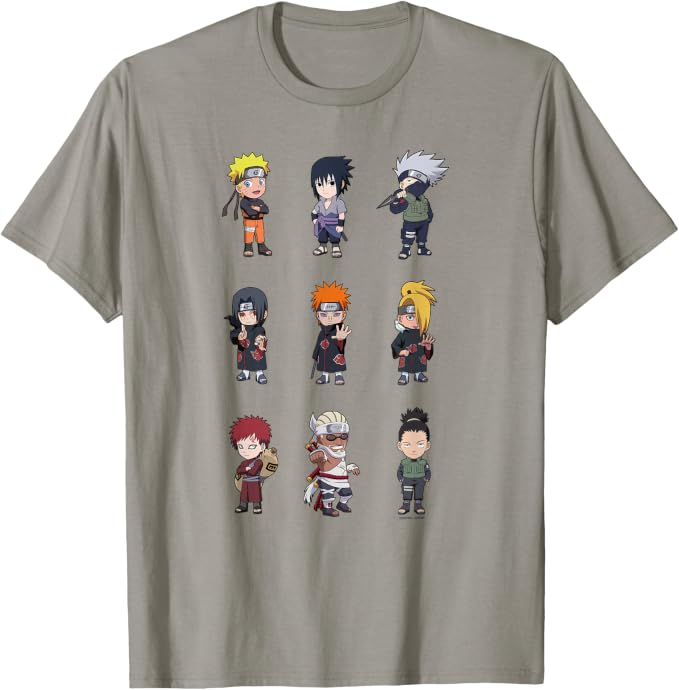Chibi Character Grid Tee