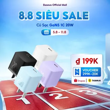Củ sạc Baseus GaN5 20W