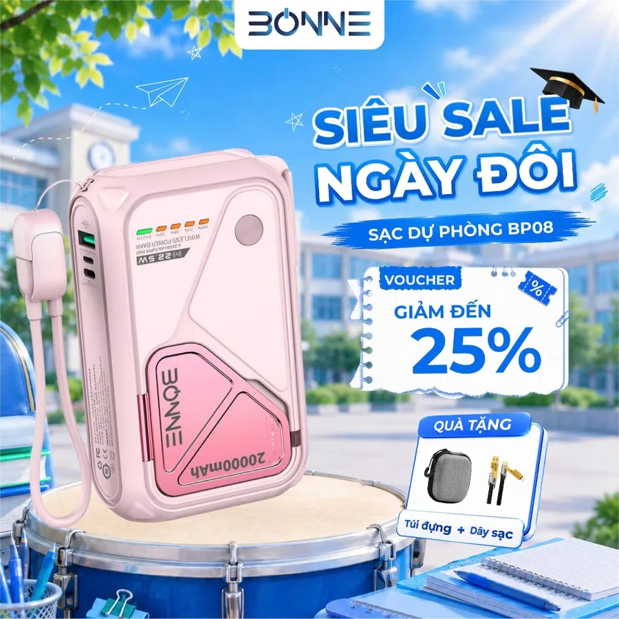 Pin sạc dự phòng BONNE BP08