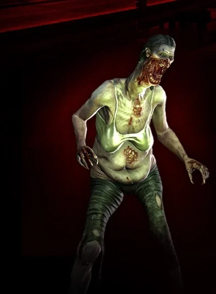 A tall, thin Spitter with an elongated neck and distorted mouth