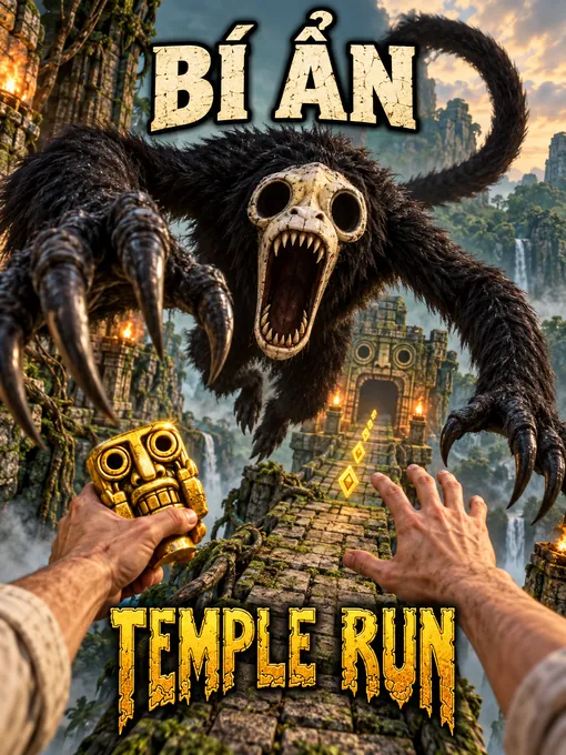 Minh hoạ AI Temple Run: đối mặt kẻ truy đuổi.